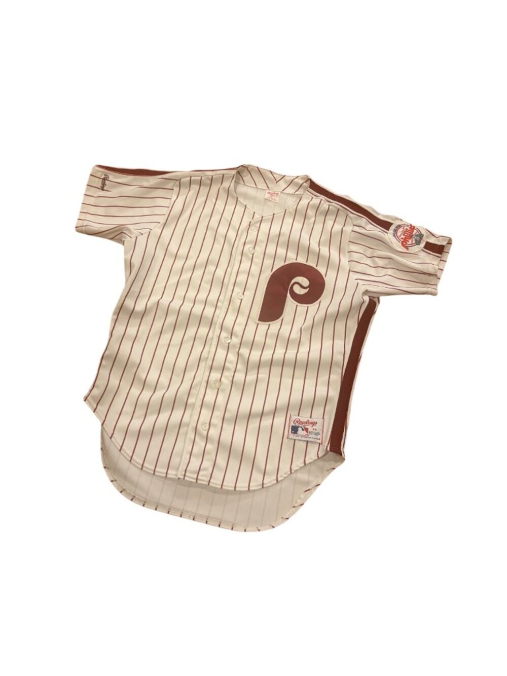 Vintage 80s Rawlings Philadelphia Phillies Authentic MLB Baseball Jersey Size 44 - Picture 4 of 9